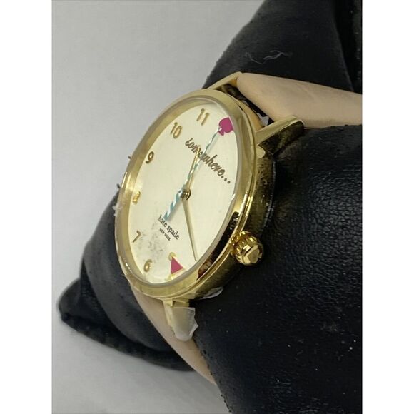 Kate Spade New York 0484 Women\'s Beige Leather Analog Quartz Genuine Watch MP617 main image 7